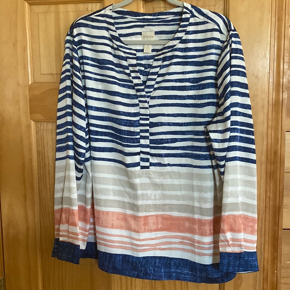 Chico’s size3 silky tunic blouse.